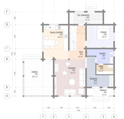 1 этаж - планировка